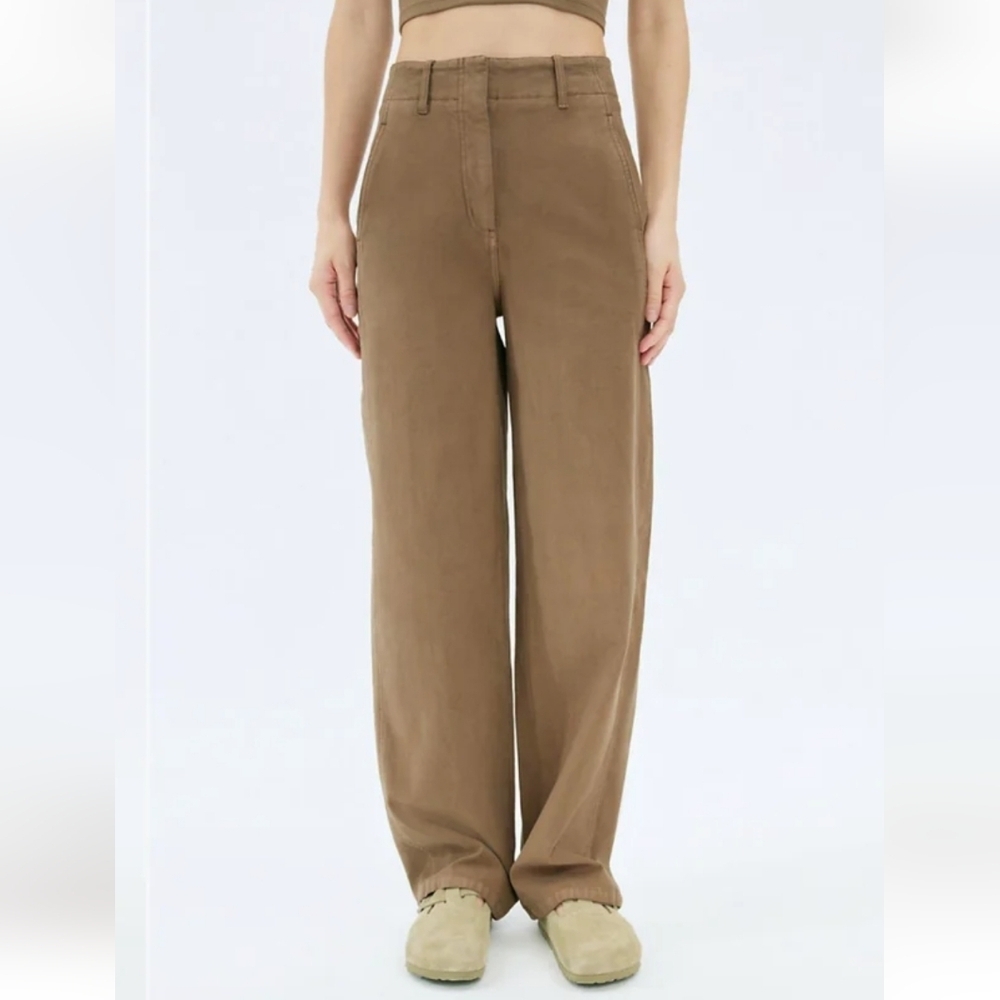 Wilfred Free Ascendant Pant Straight Leg Utility Brown Size 2